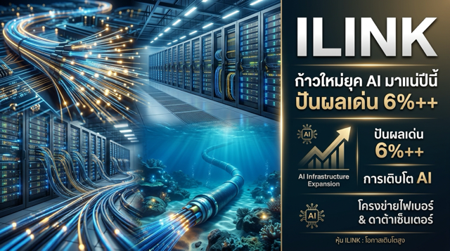 ILINK ก้าวใหม่ยุค AI มาแน่ปีนี้ แถม ปันผลเด่น 6% บวกบวก