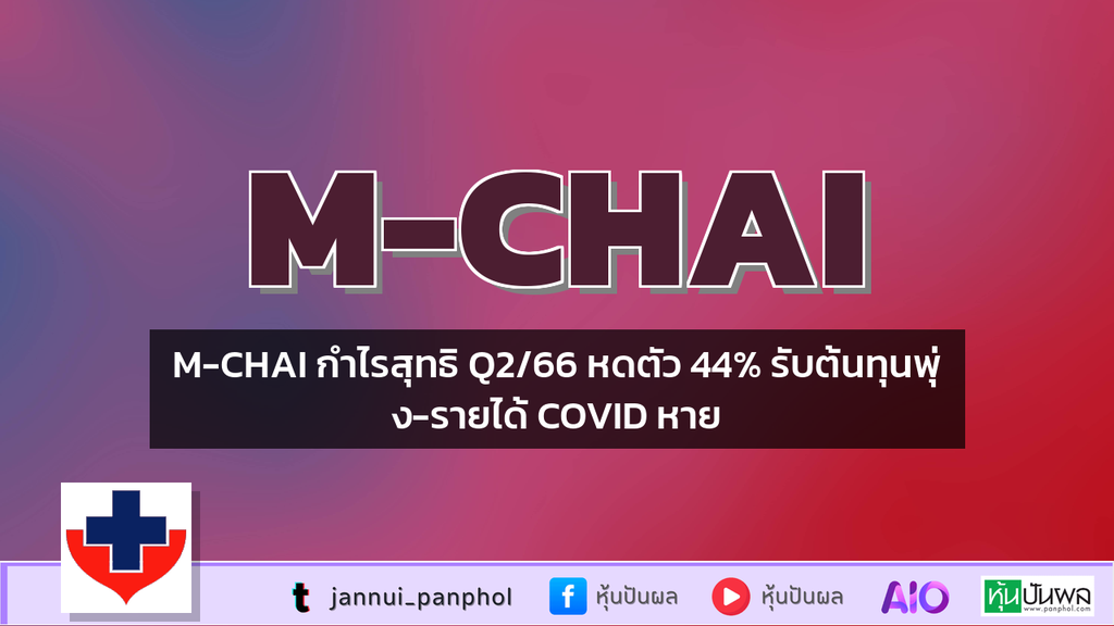 M-CHAI กำไรสุทธิ Q2/66 หดตัว 44% รับต้นทุนพุ่ง-รายได้ COVID หาย