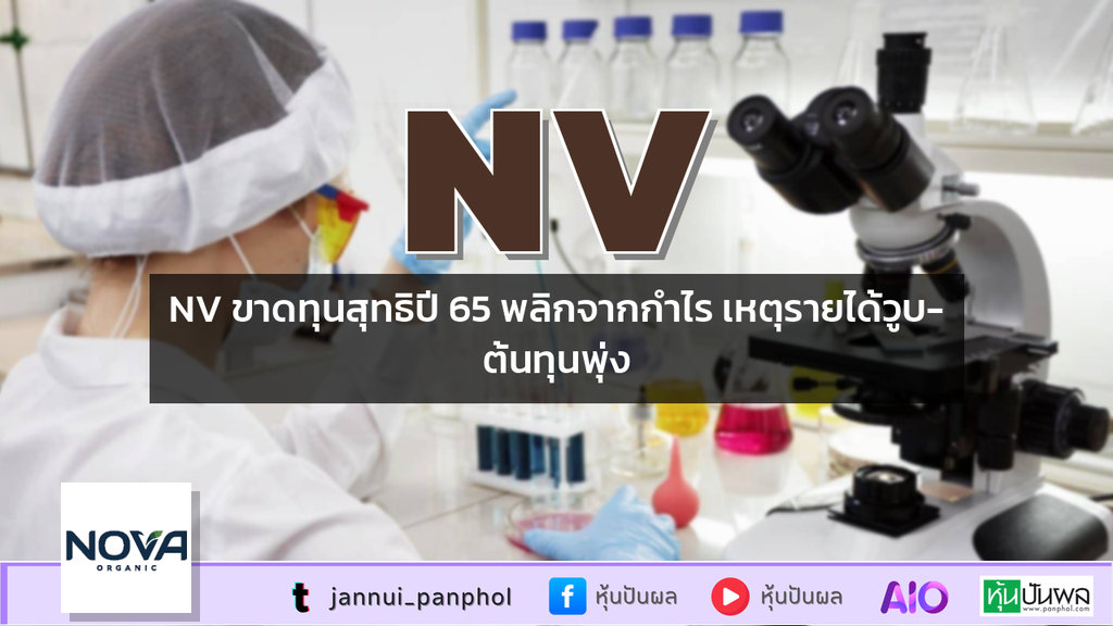 NV ขาดทุนสุทธิปี 65 พลิกจากกำไร เหตุรายได้วูบ-ต้นทุนพุ่ง