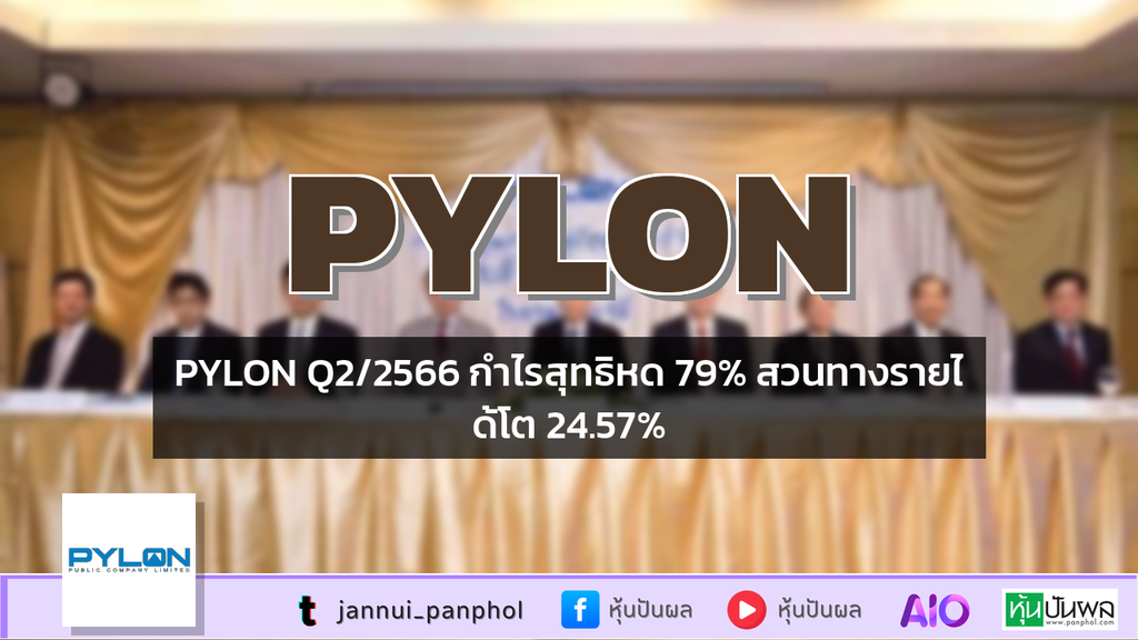PYLON Q2/2566 กำไรสุทธิหด 79% สวนทางรายได้โต 24.57%